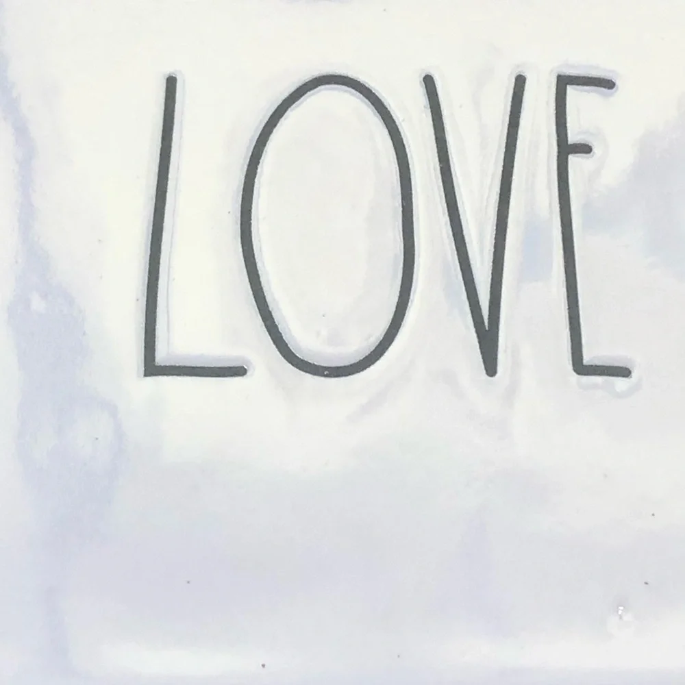 Rae Dunn 'I DO / MR. / LOVE / MRS.' Ceramic Iridescent Coasters Set NWT